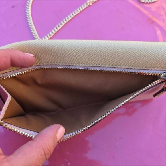 Coach Colorblock Multicolor Slim Envelope Wallet w/ Chain. #6685 - Picture 5 of 9